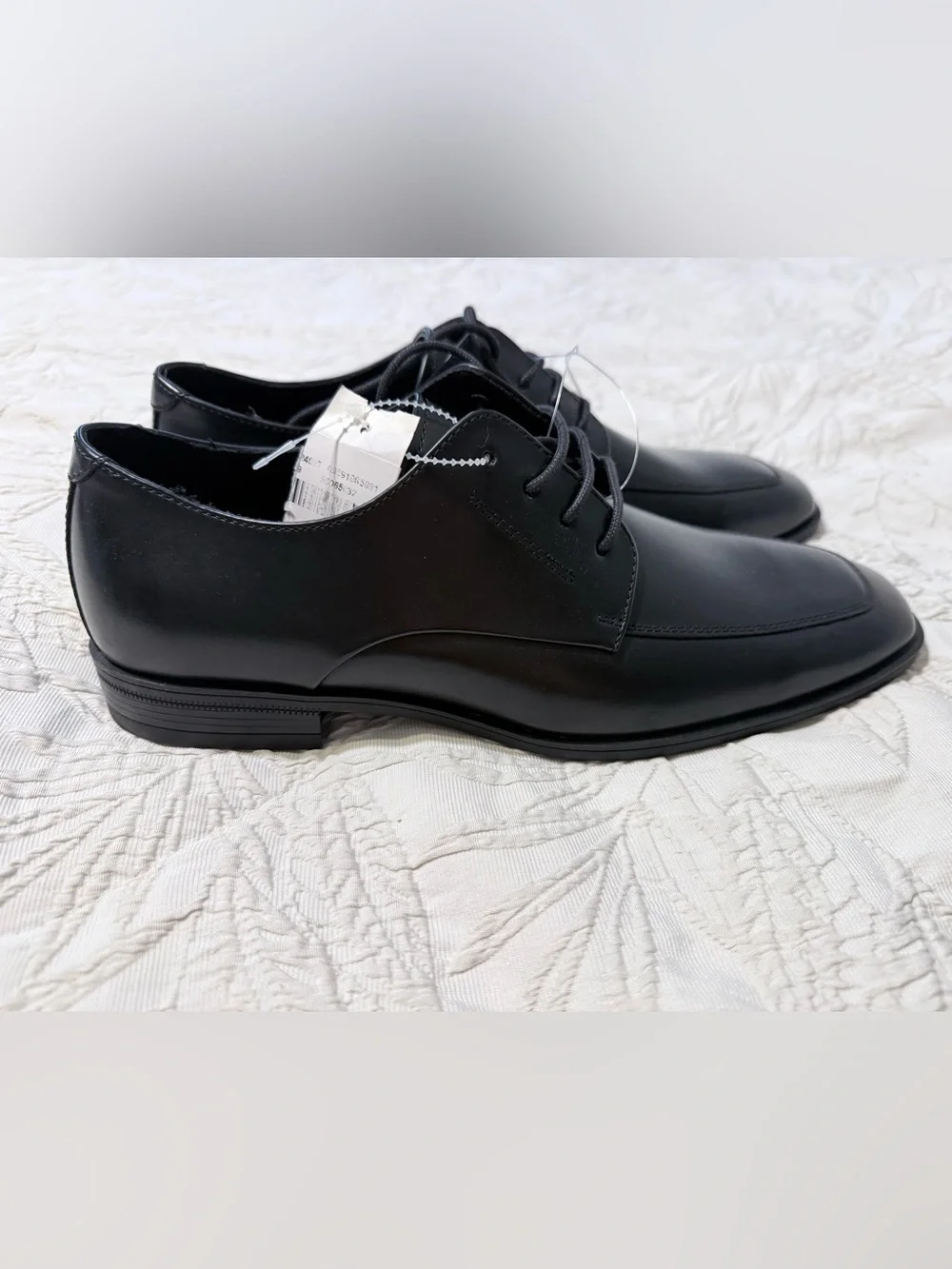 Calvin Klein Malike Black Square Toe Lace-Up Oxfords Size 9.5